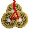 FENG SHUI METAL 3 LUCKY COINS big