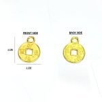 Feng Shui Mini Metal Lucky Coin Pendant (With String) - Men/Women/Kids